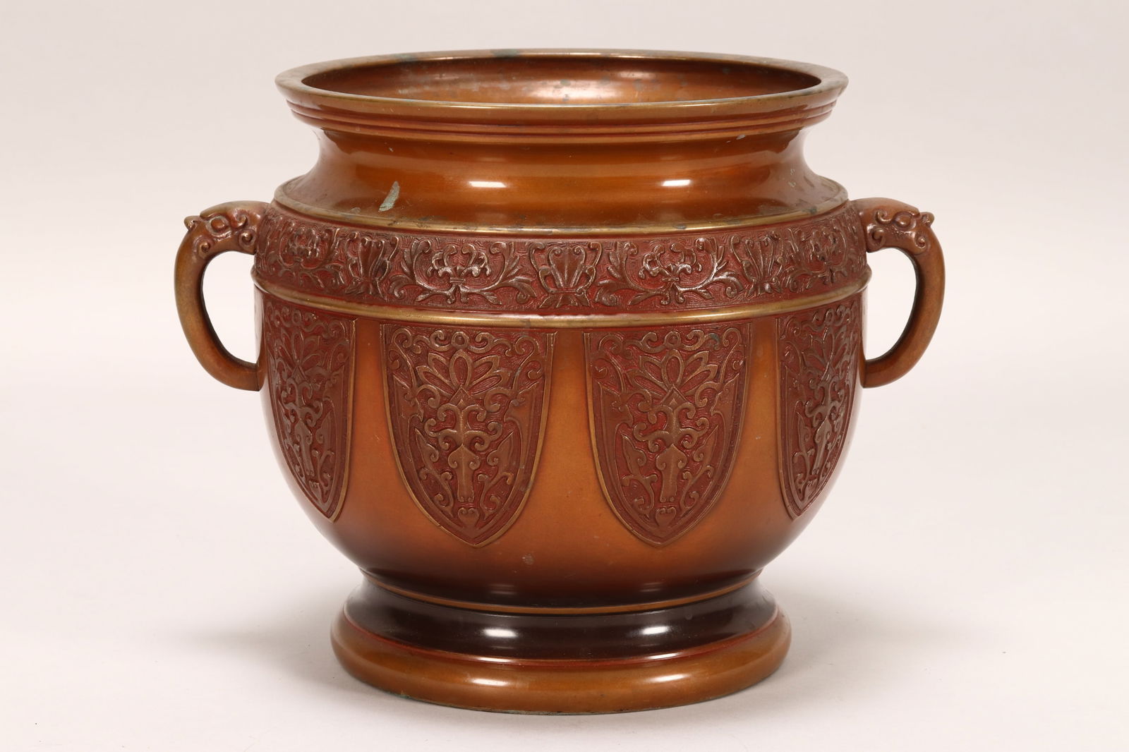 Japanese Meiji Period Bronze Brazier, (1 of 6)