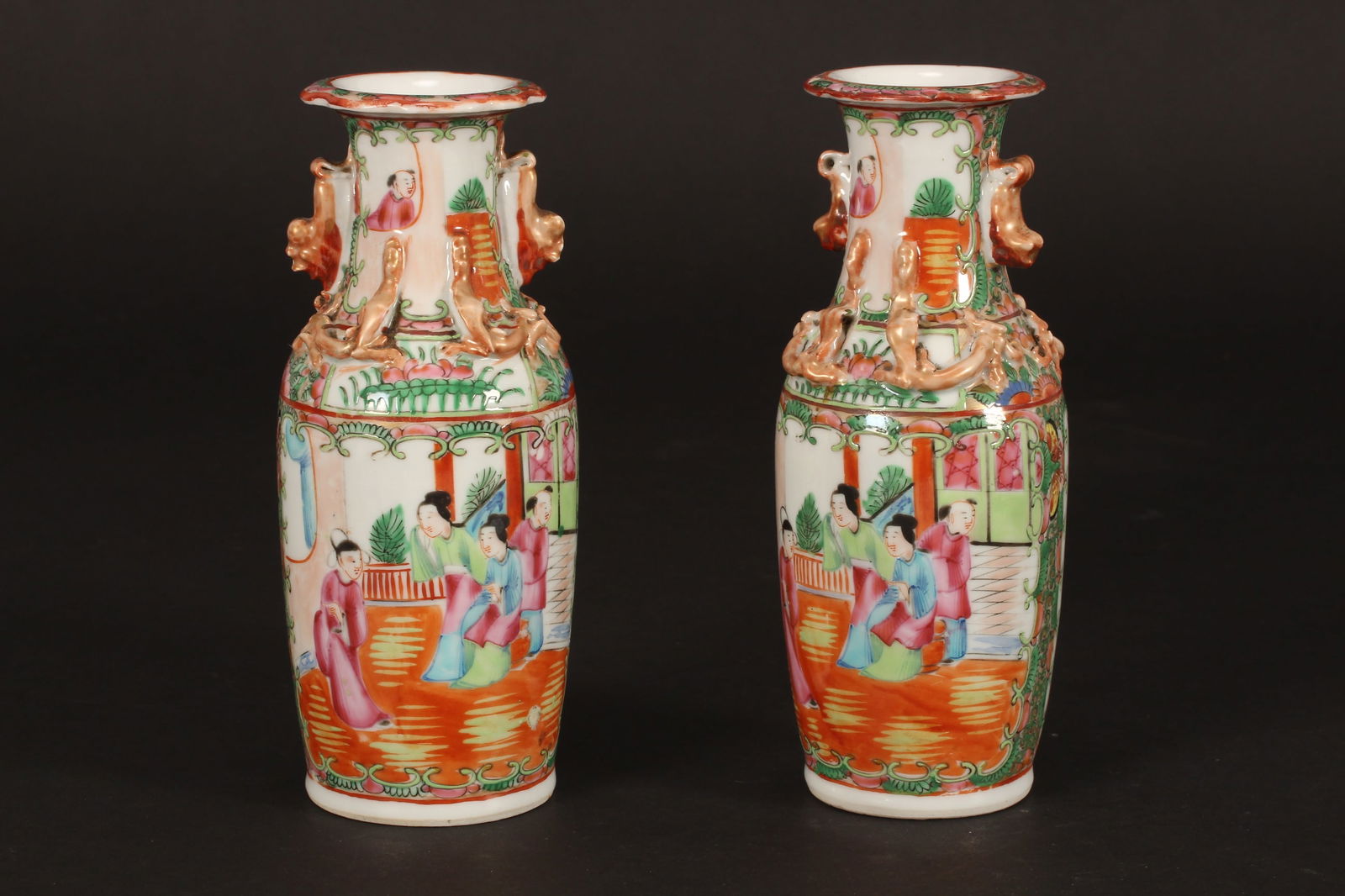 Pair of Cantonese Porcelain Vases, (1 of 7)