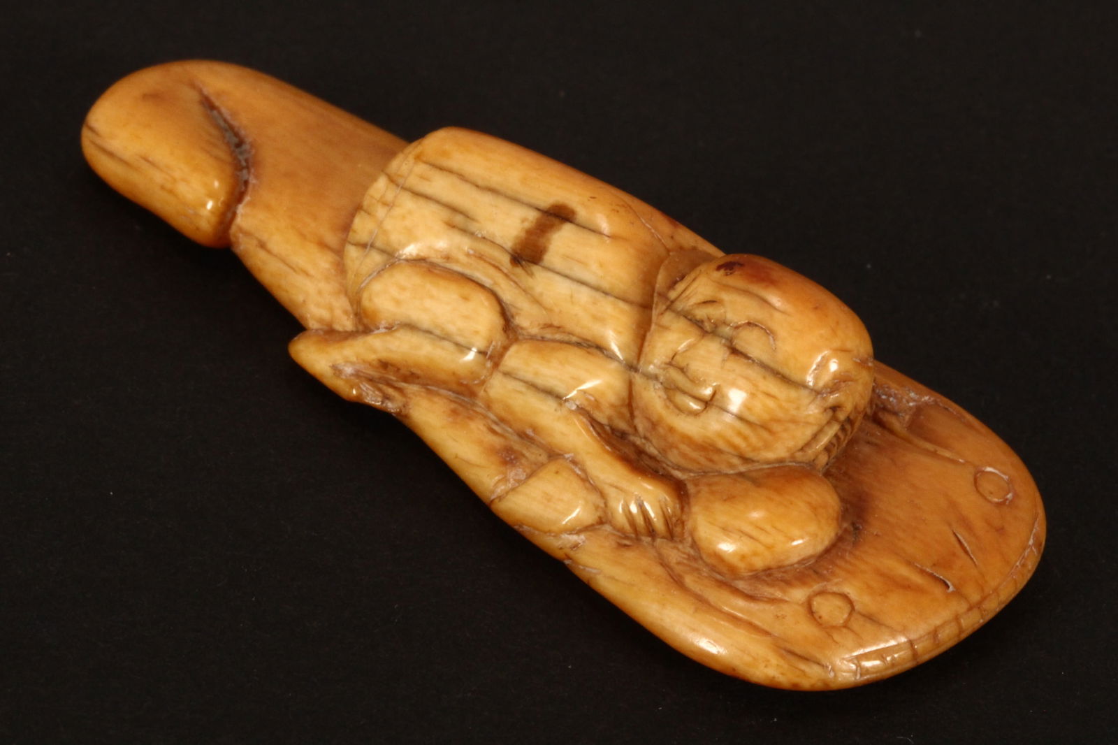Japanese Edo Period Carved Netsuke, (1 of 4)