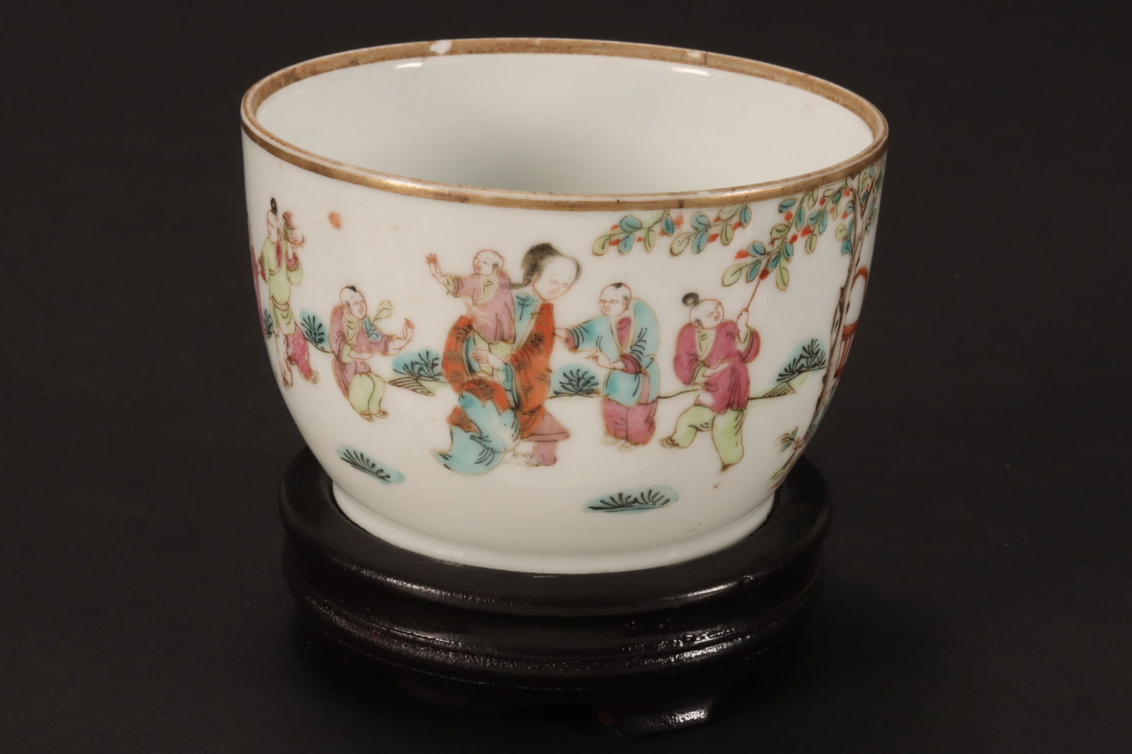 Chinese Late Qing Dynasty Famille Rose Bowl, (1 of 10)
