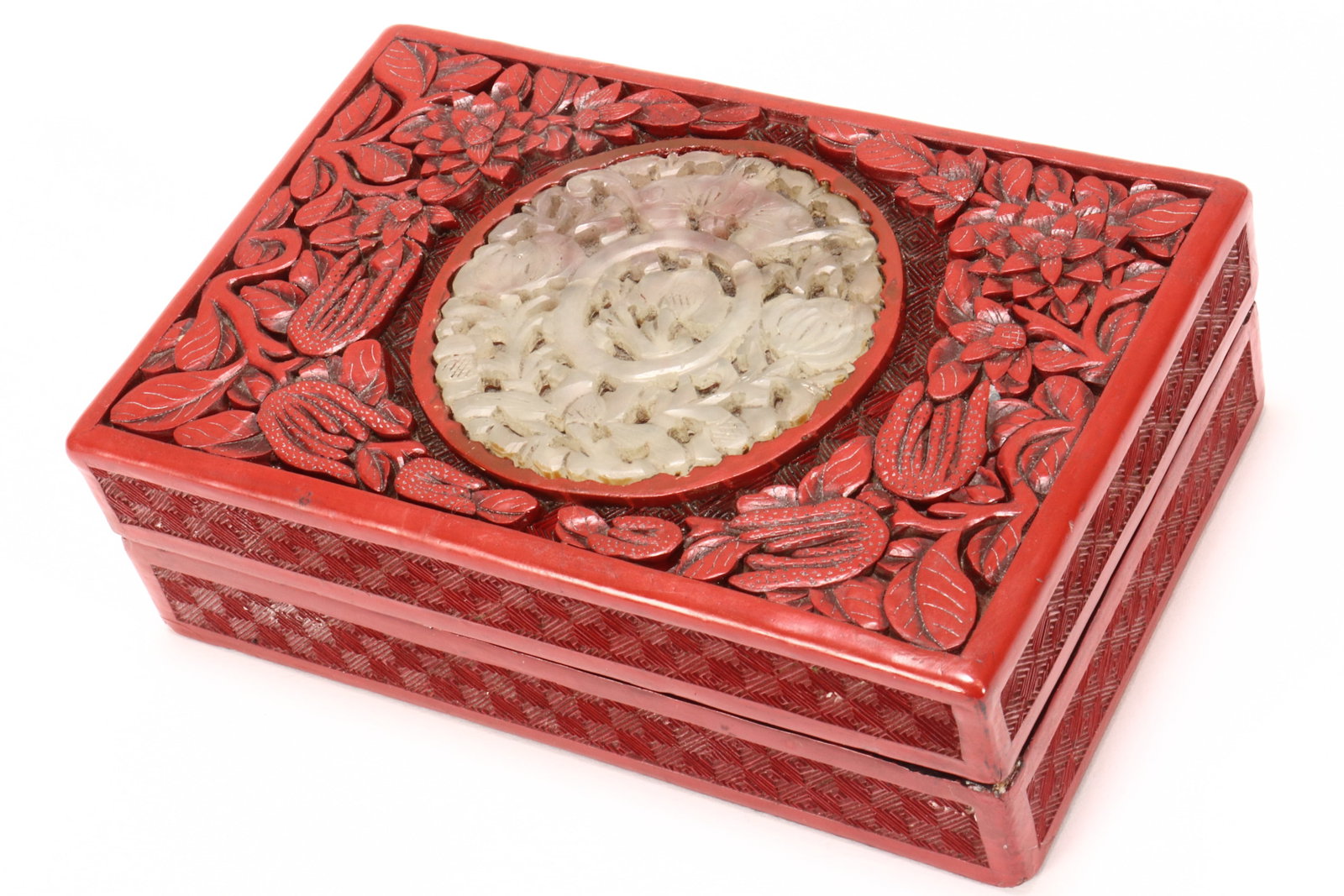 Early to Mid 20th Century Cinnabar Box and Cover, (1 of 3)