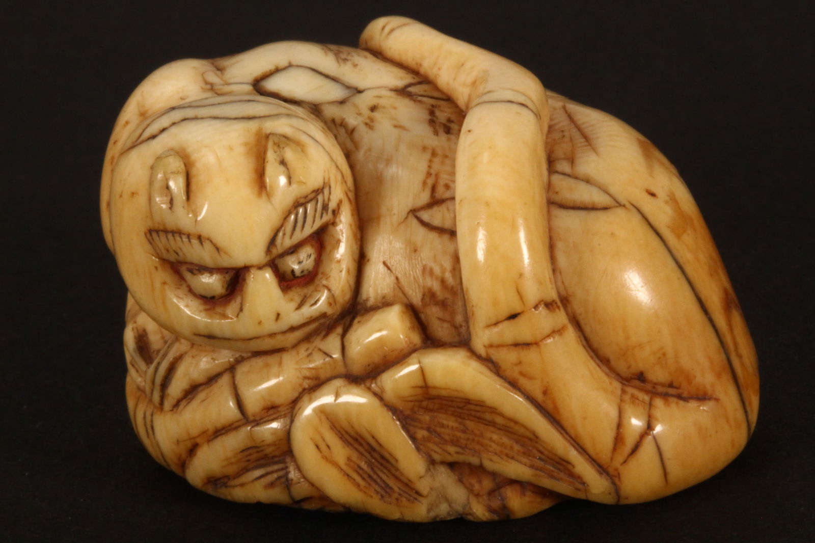 Japanese Edo Period Carved Netsuke, (1 of 6)