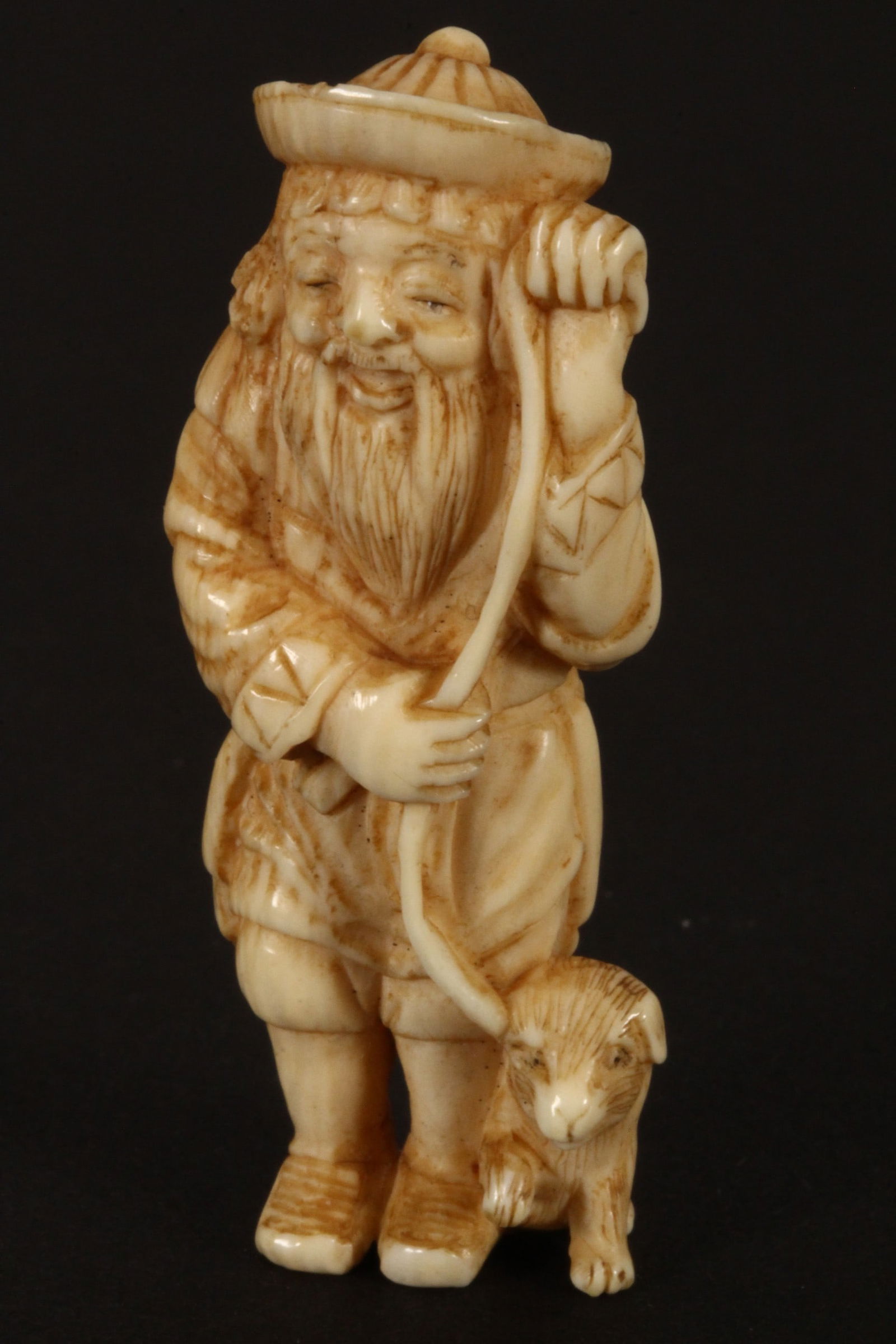 Japanese Meiji Period Carved Ivory Netsuke, (1 of 5)