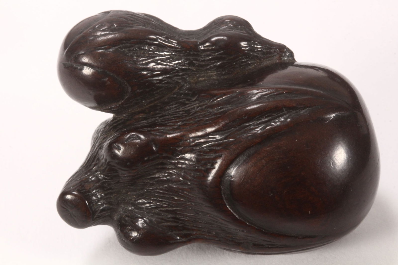Japanese Early Meiji Period Wooden Netsuke, (1 of 3)