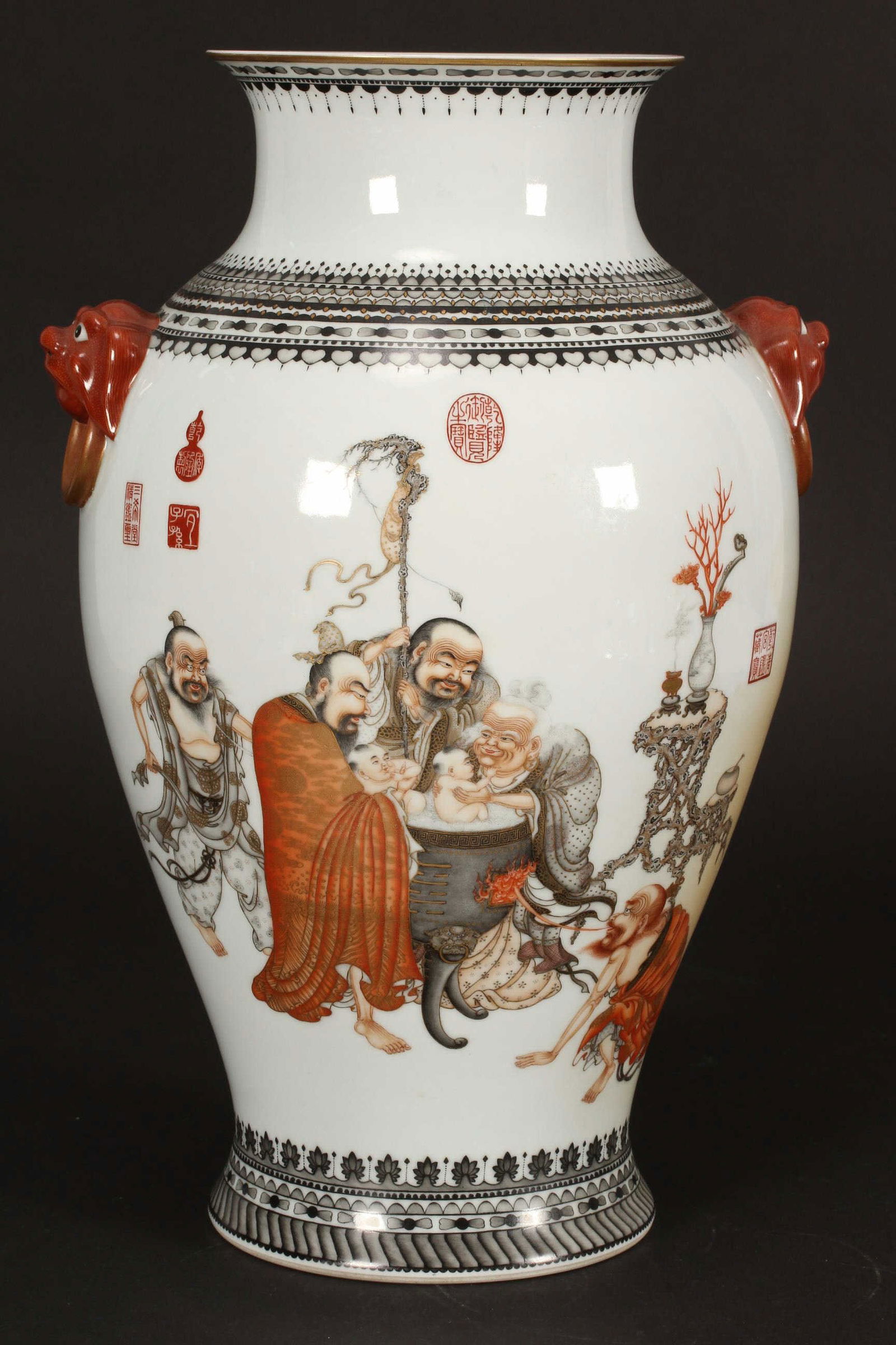 Large Chinese Republic Period Porcelain Vase, (1 of 11)
