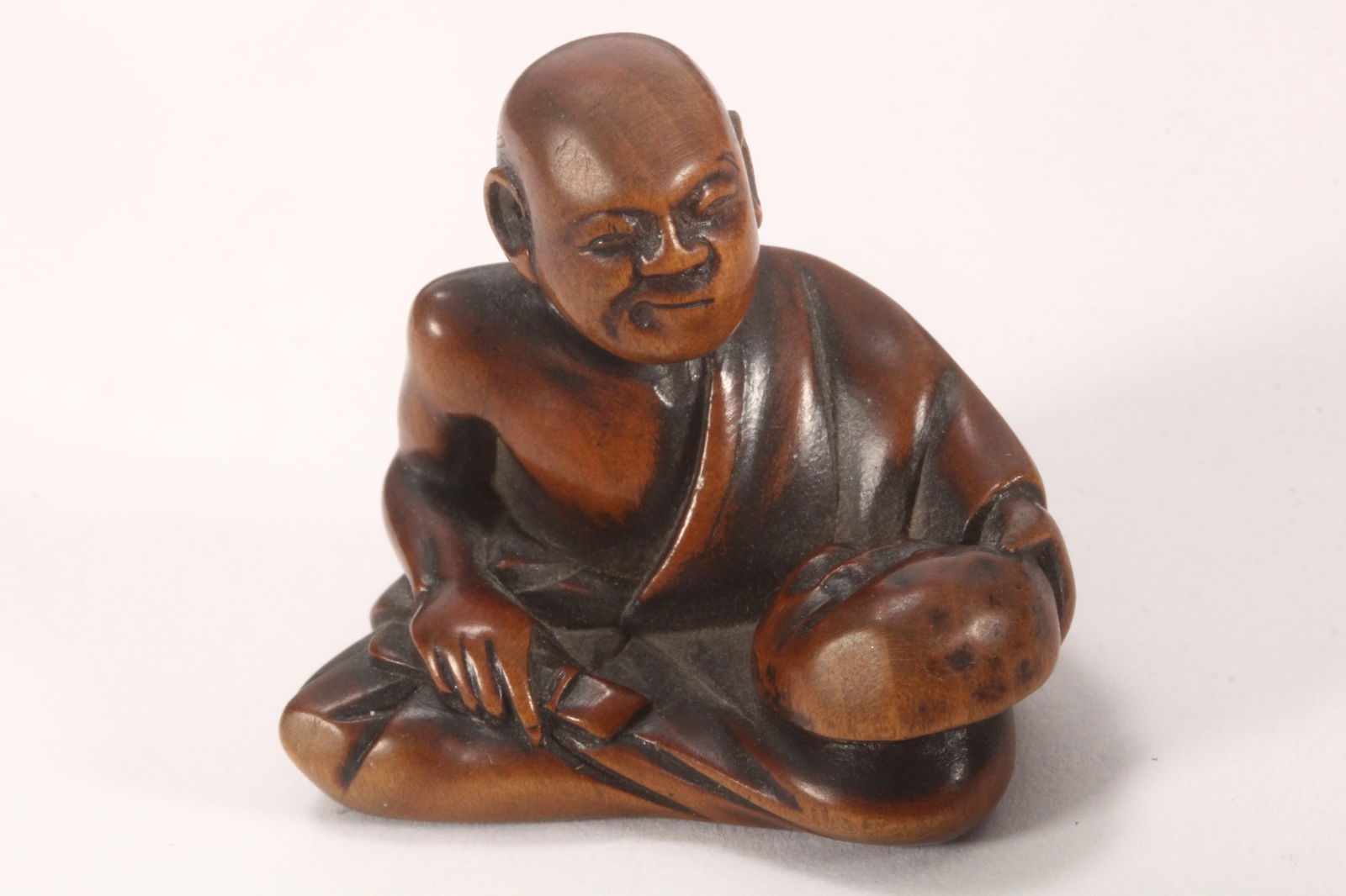 Good Japanese Edo Period Boxwood Netsuke, (1 of 5)