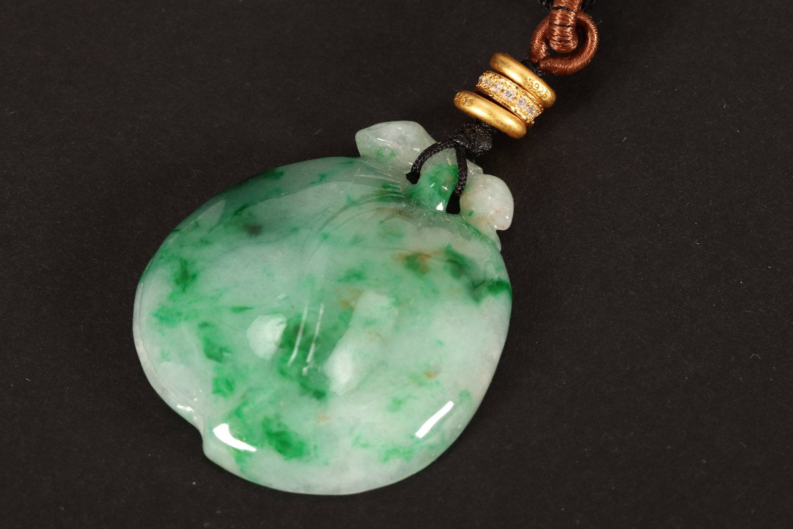Chinese Green Jade Pendant, (1 of 5)