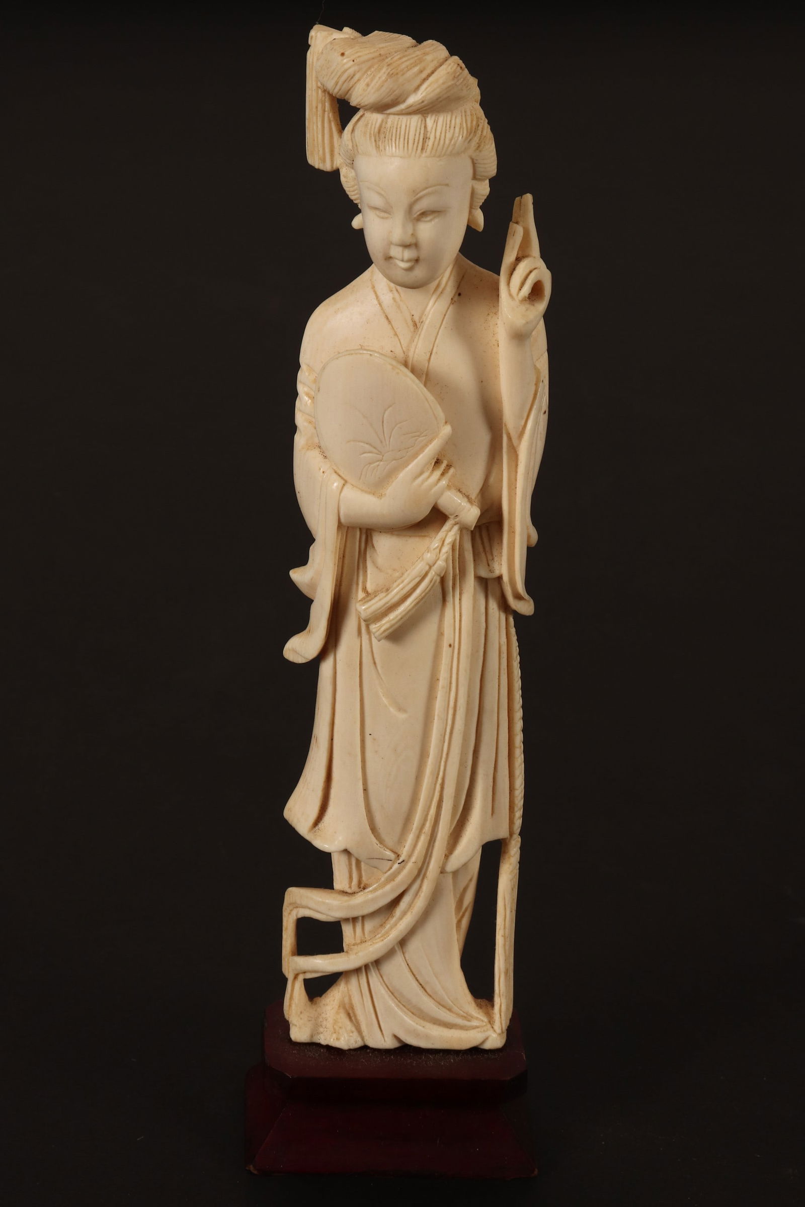 Chinese Carving of Kwan Yin, (1 of 8)