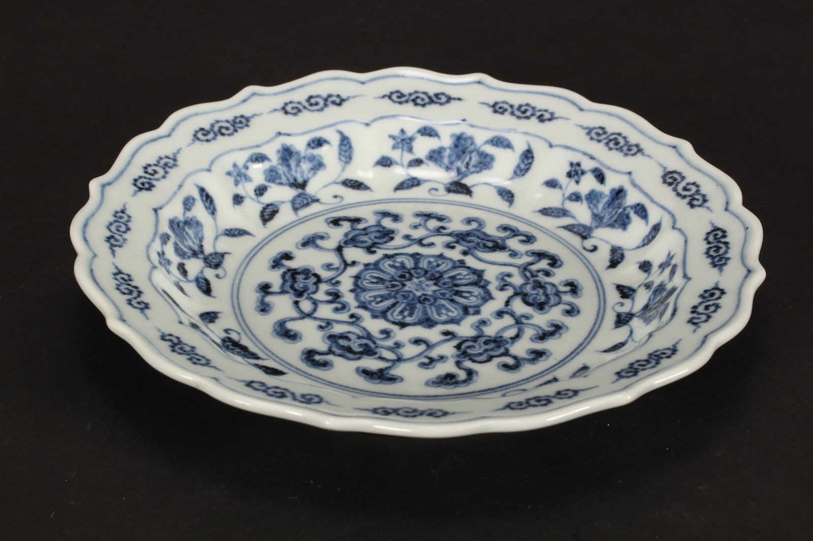 Chinese Blue and White Porcelain Dish, (1 of 7)