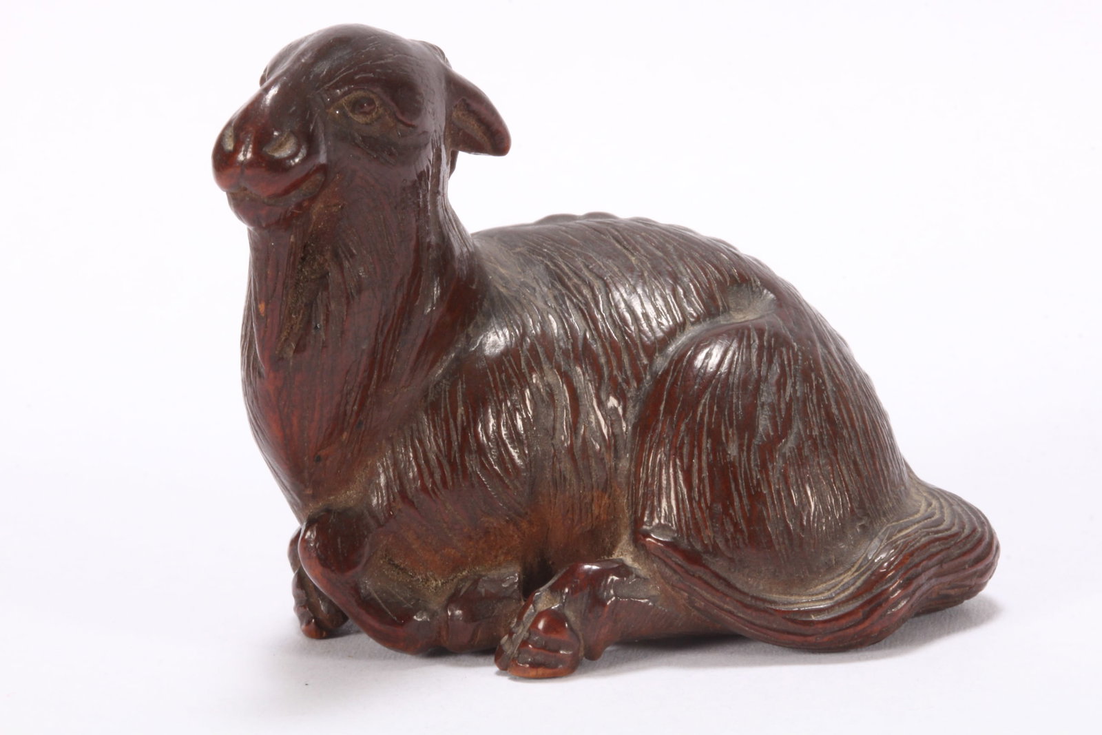Japanese Carved Wooden Okimono, (1 of 6)