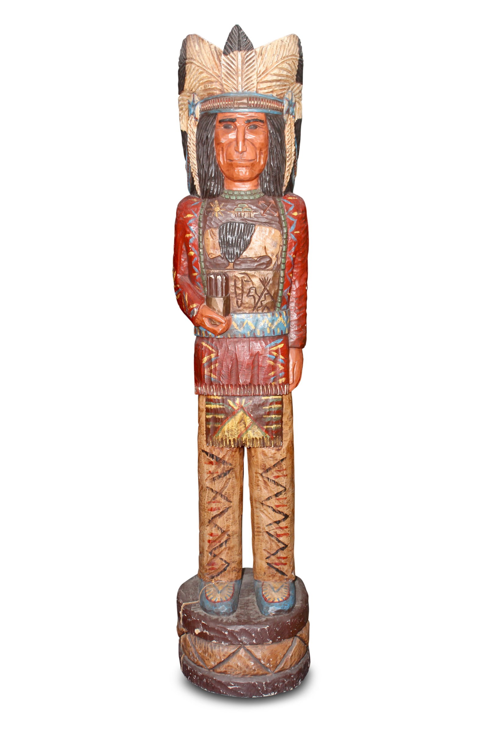 Frank Gallagher (Mandan/Dakota) Cigar Store Indian (1 of 7)