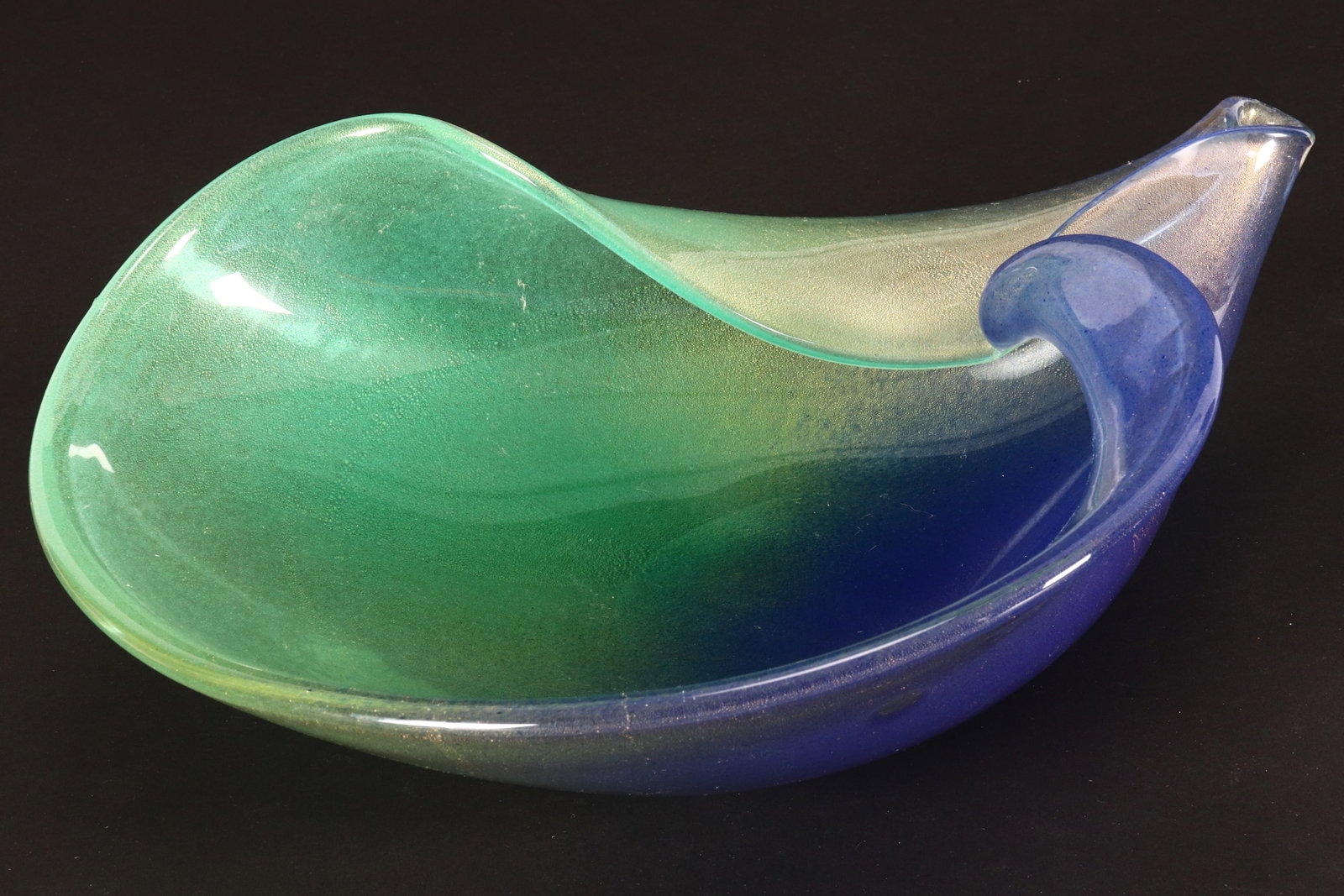 Large Archimede Seguso Shell Form Bowl, (1 of 4)