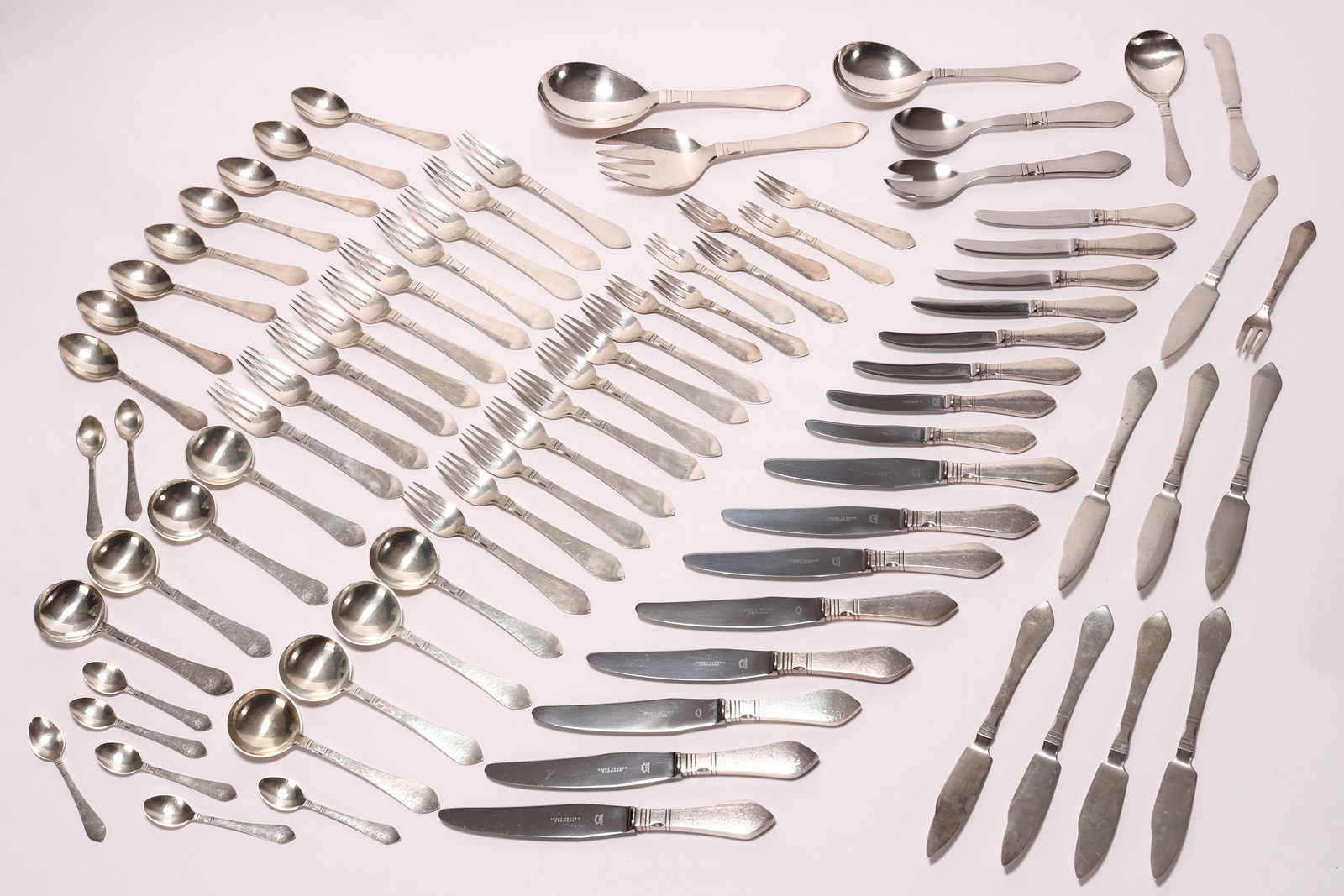 Extensive Georg Jensen Sterling Silver Cutlery Service, (1 of 9)
