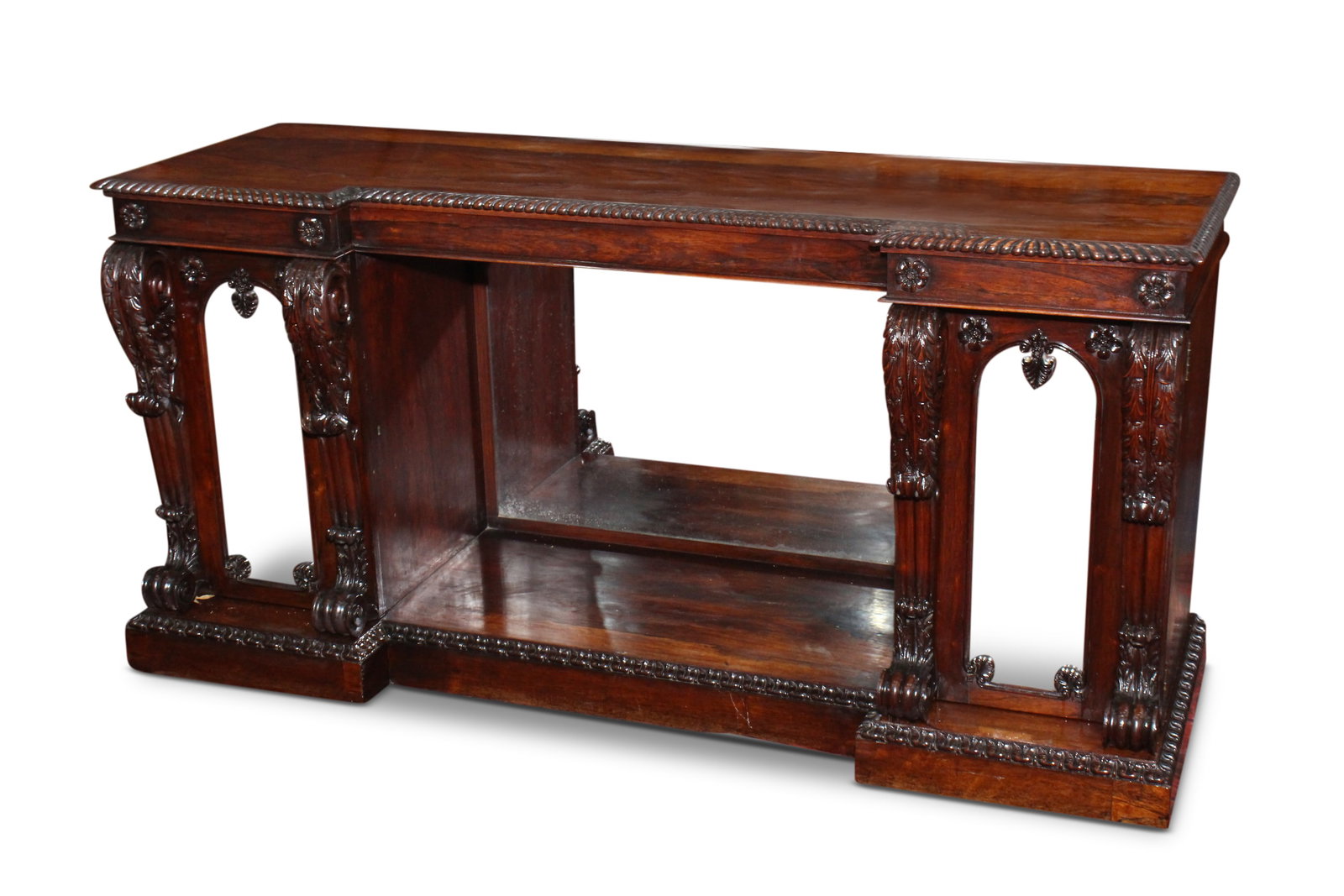 Stunning William IV/Regency Rosewood Console Sideboard, (1 of 3)