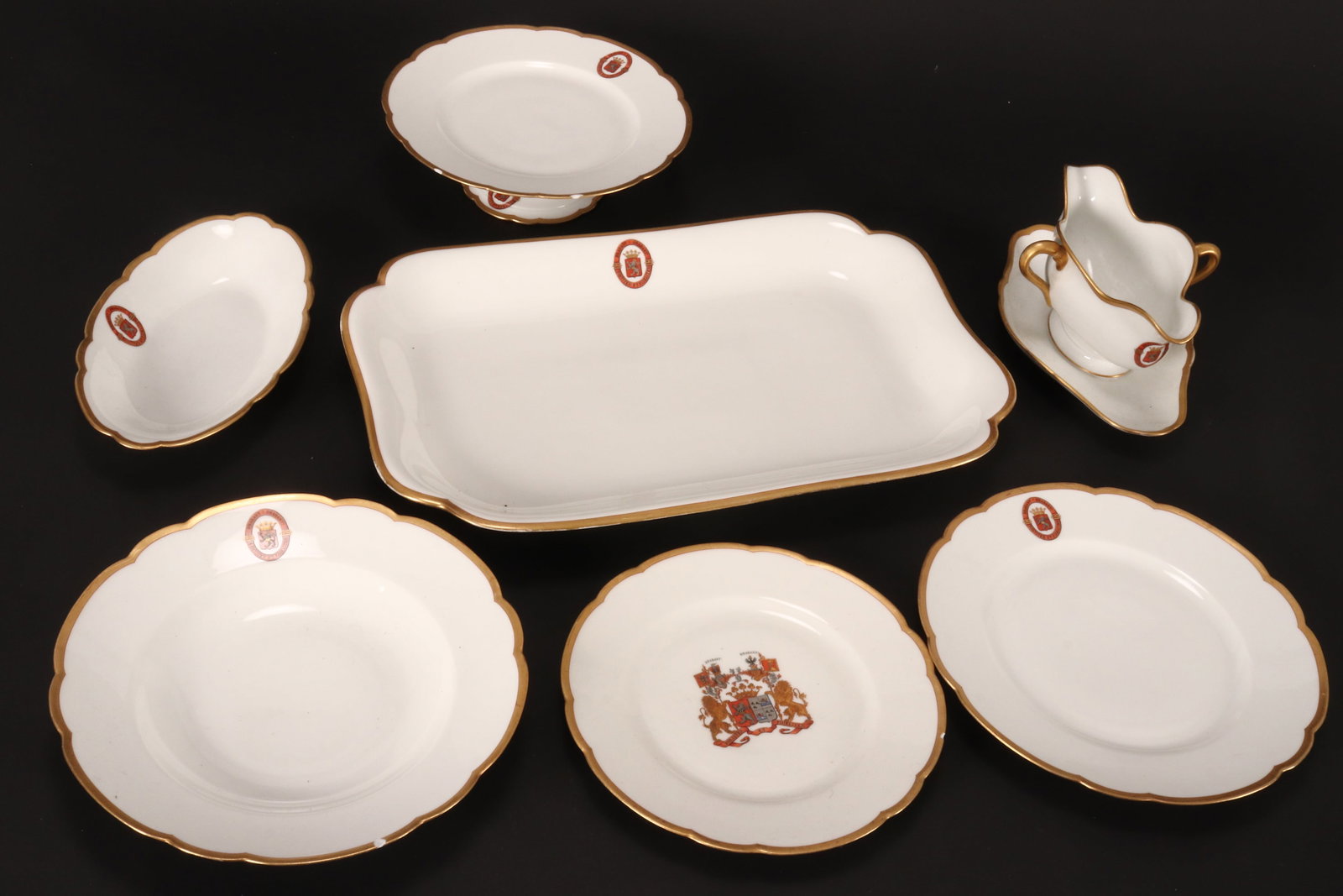 Belgian Aristocratic Porcelain Dinner Service, (1 of 5)