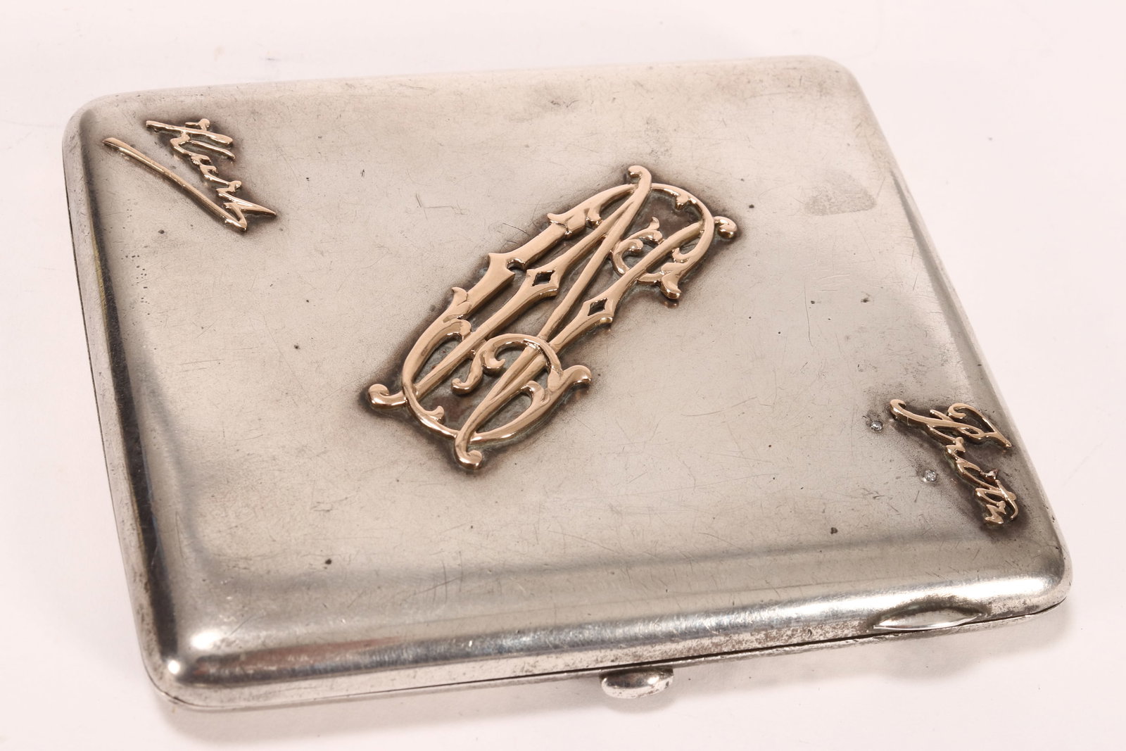 Early 20th Century Russian Silver Cigarette Case, (1 of 6)