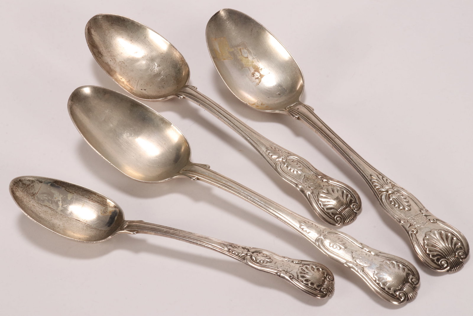 Three George IV/Victorian Sterling Silver Table Spoons, (1 of 4)