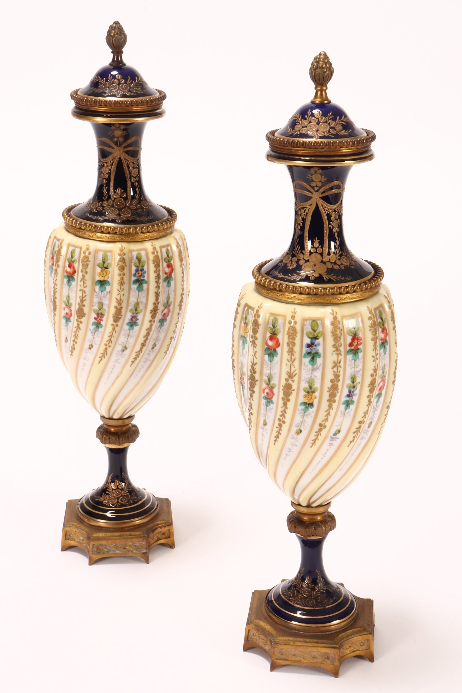 Pair of Sevres Porcelain Vases and Covers, (1 of 12)