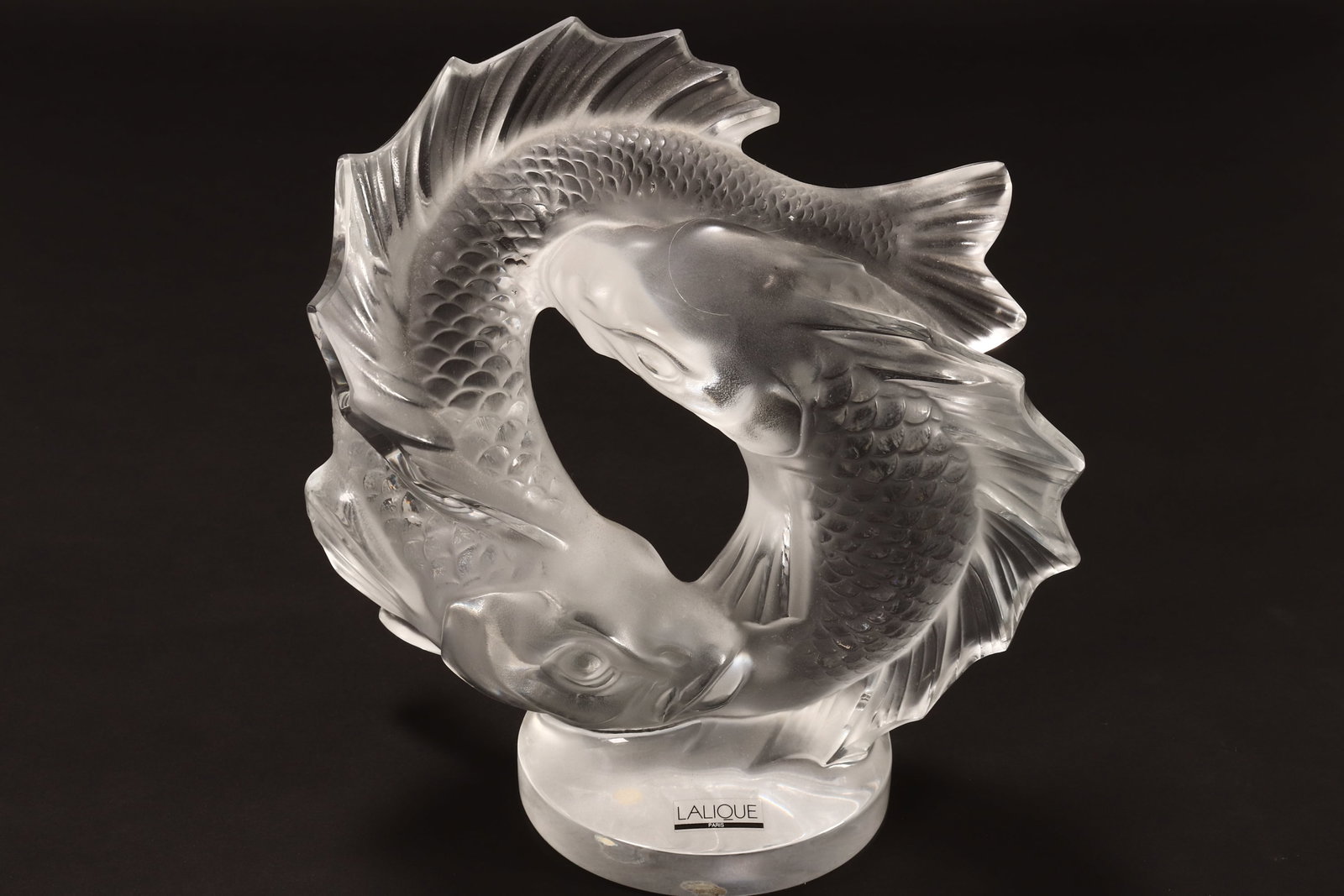 Stunning Lalique 'Deux Poisson' Crystal Figure, (1 of 4)