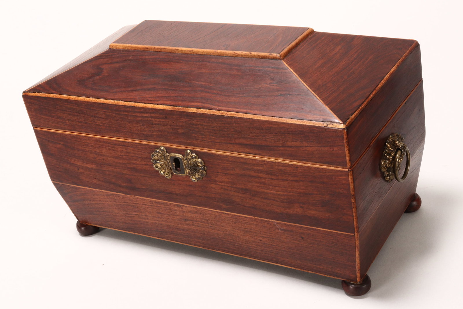 Regency Rosewood Tea Caddy, c.1825, (1 of 3)