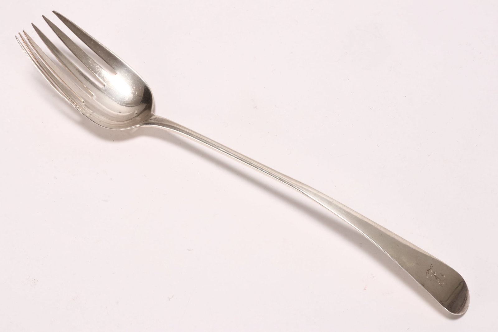 George III Sterling Silver Serving Fork, (1 of 4)