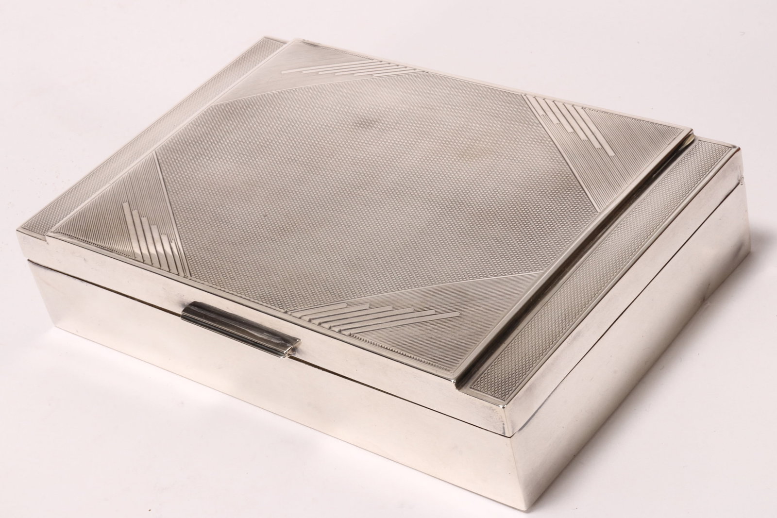 Edward VIII Sterling Silver Cigar Box, (1 of 4)