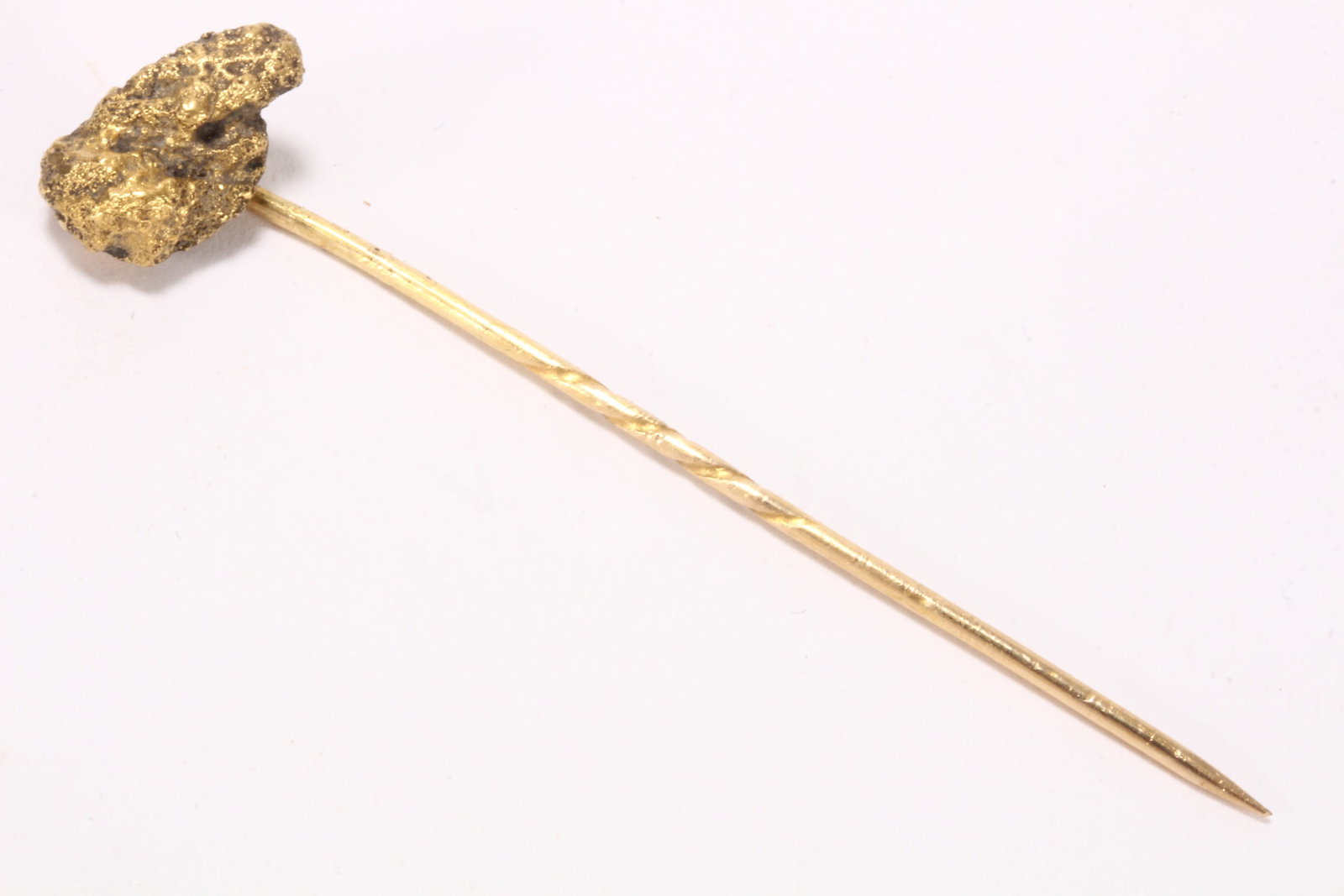 Gold Nugget Specimen Stick Pin, (1 of 2)