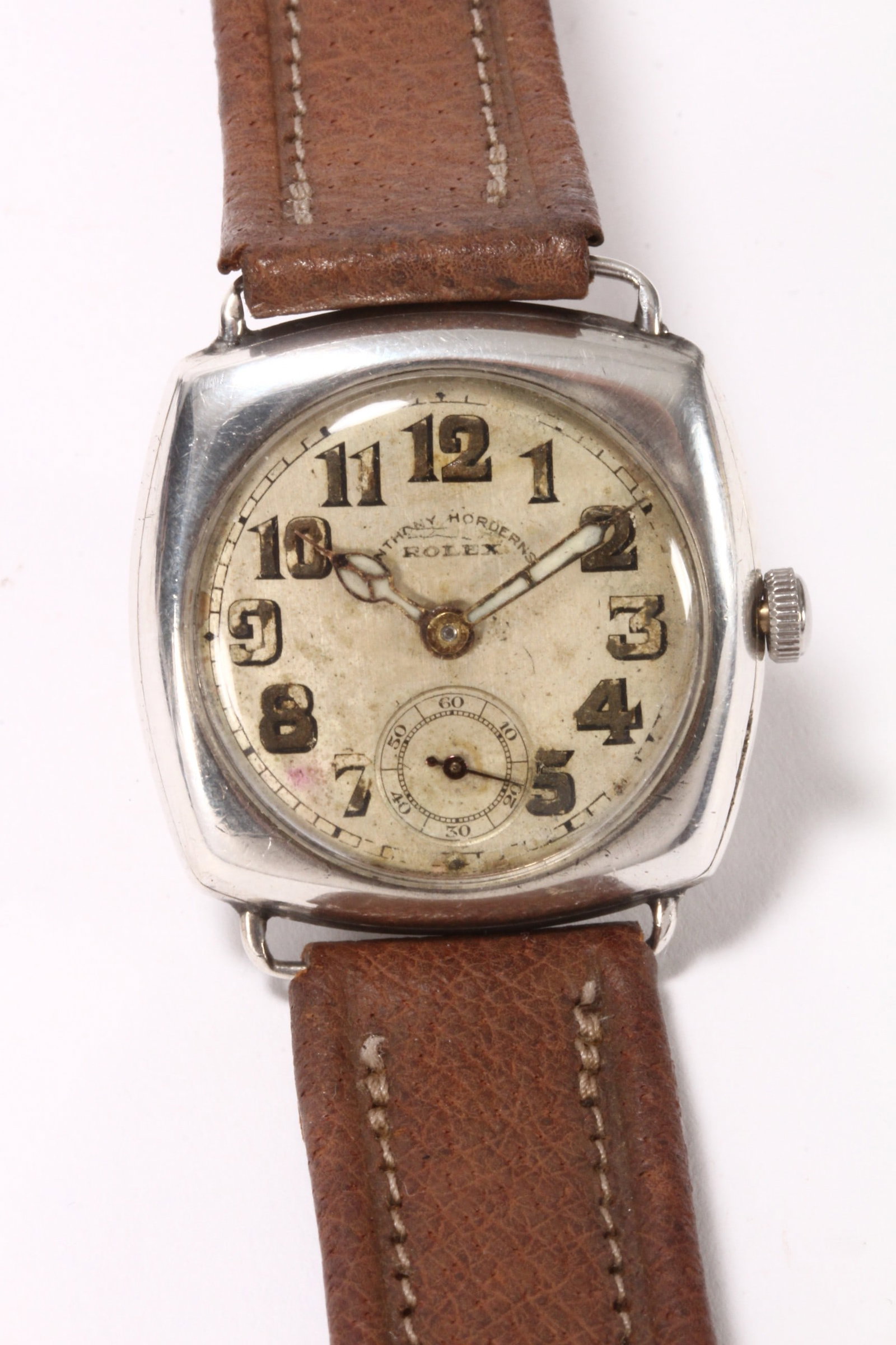 1938 Rolex Silver Wristwatch, (1 of 2)