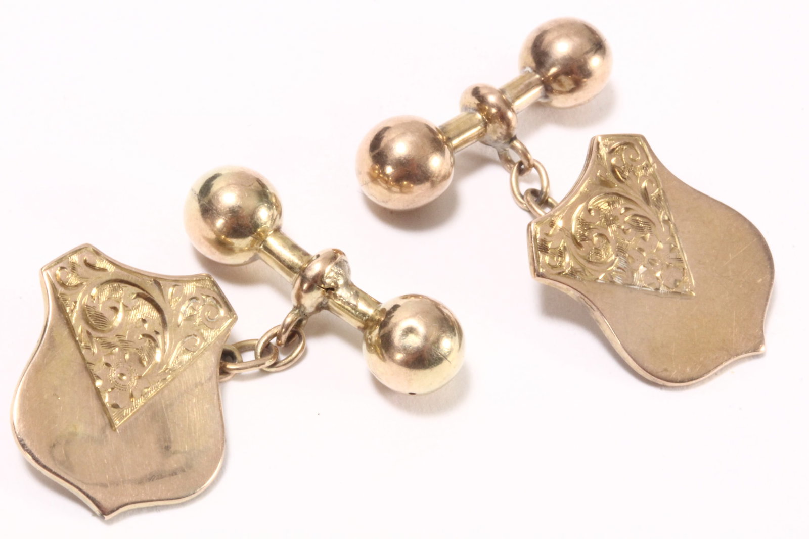 Gents 9ct Gold Cufflinks, (1 of 1)