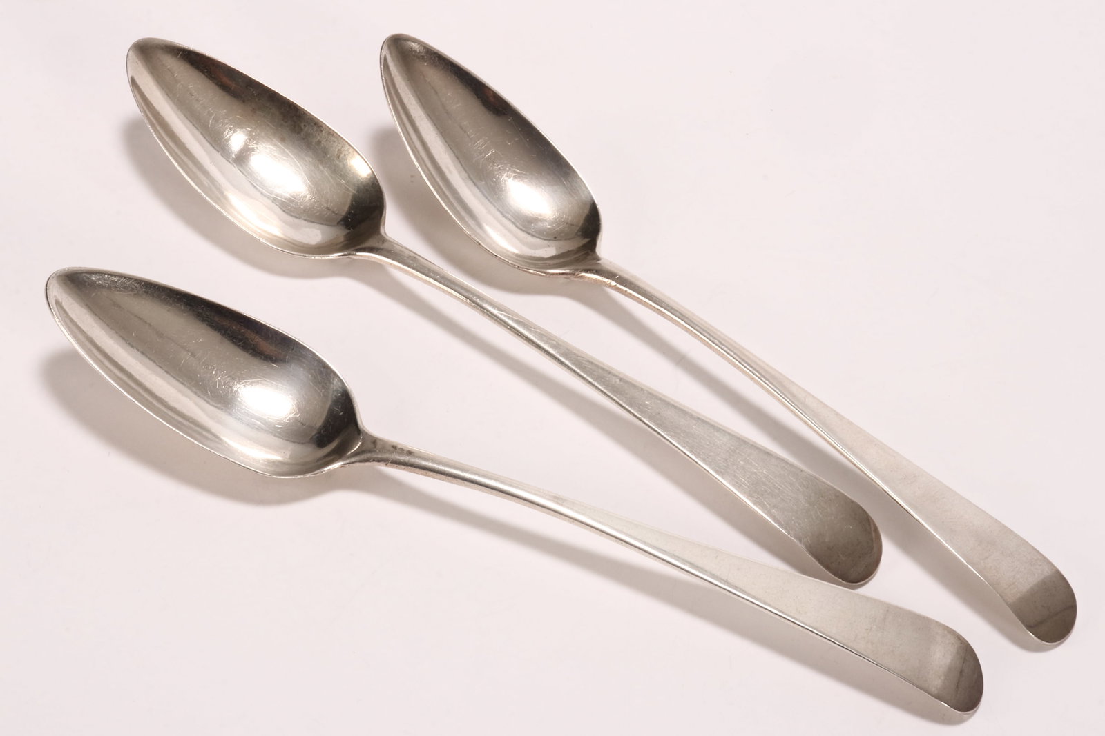 Three Scottish George III Sterling Silver Table Spoons, (1 of 4)