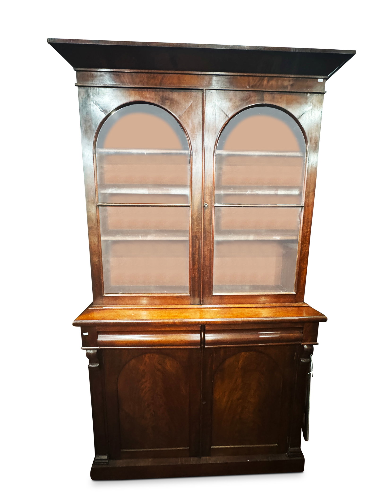 Victorian Two Door Bookcase, (1 of 1)