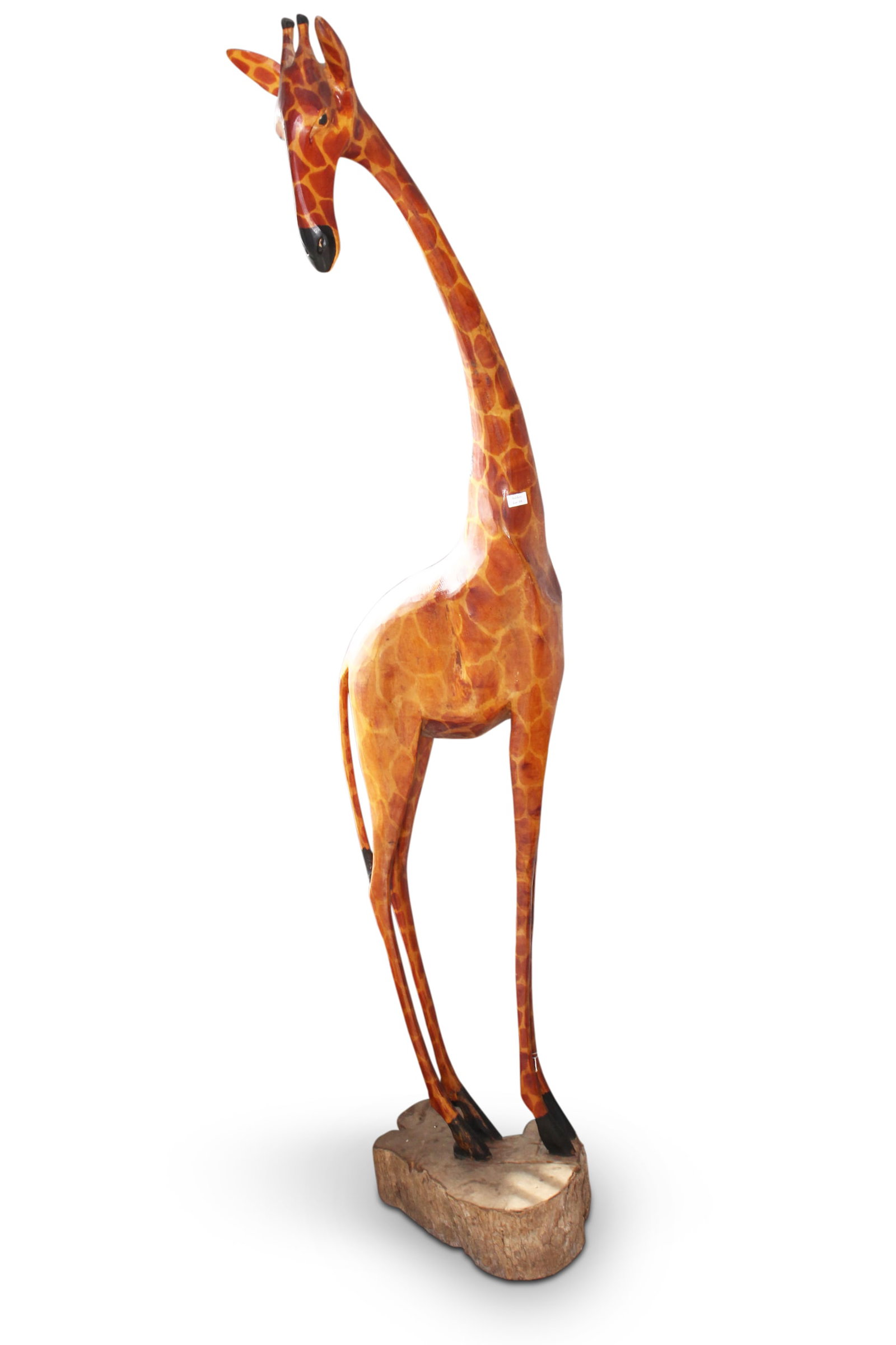 Very Large Carved Wooden Giraffe, (1 of 5)