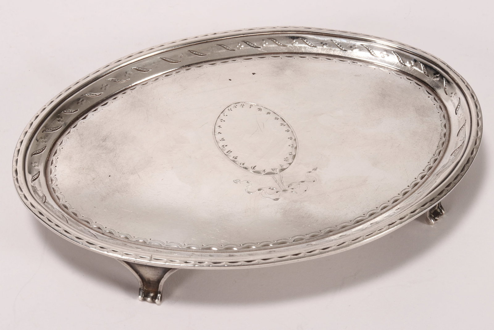 George III Sterling Silver Teapot Stand, (1 of 4)