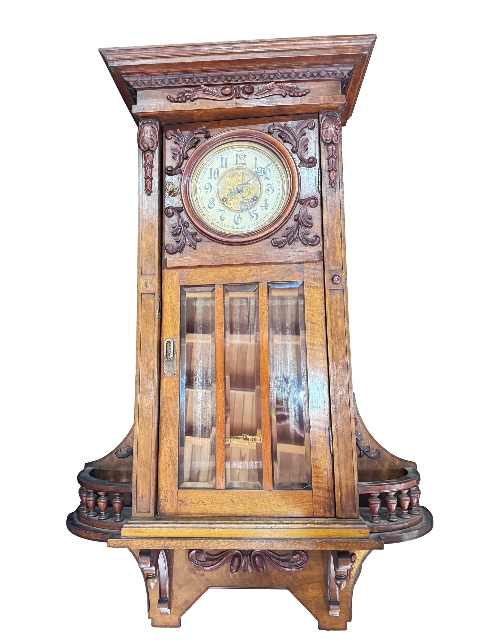 Gustav Becker Regulator Wall Clock, (1 of 1)