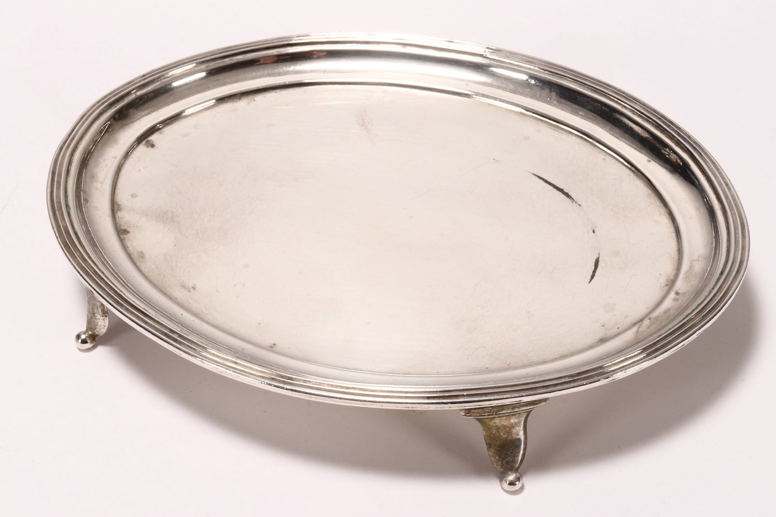 George III Sterling Silver Card Tray, (1 of 3)