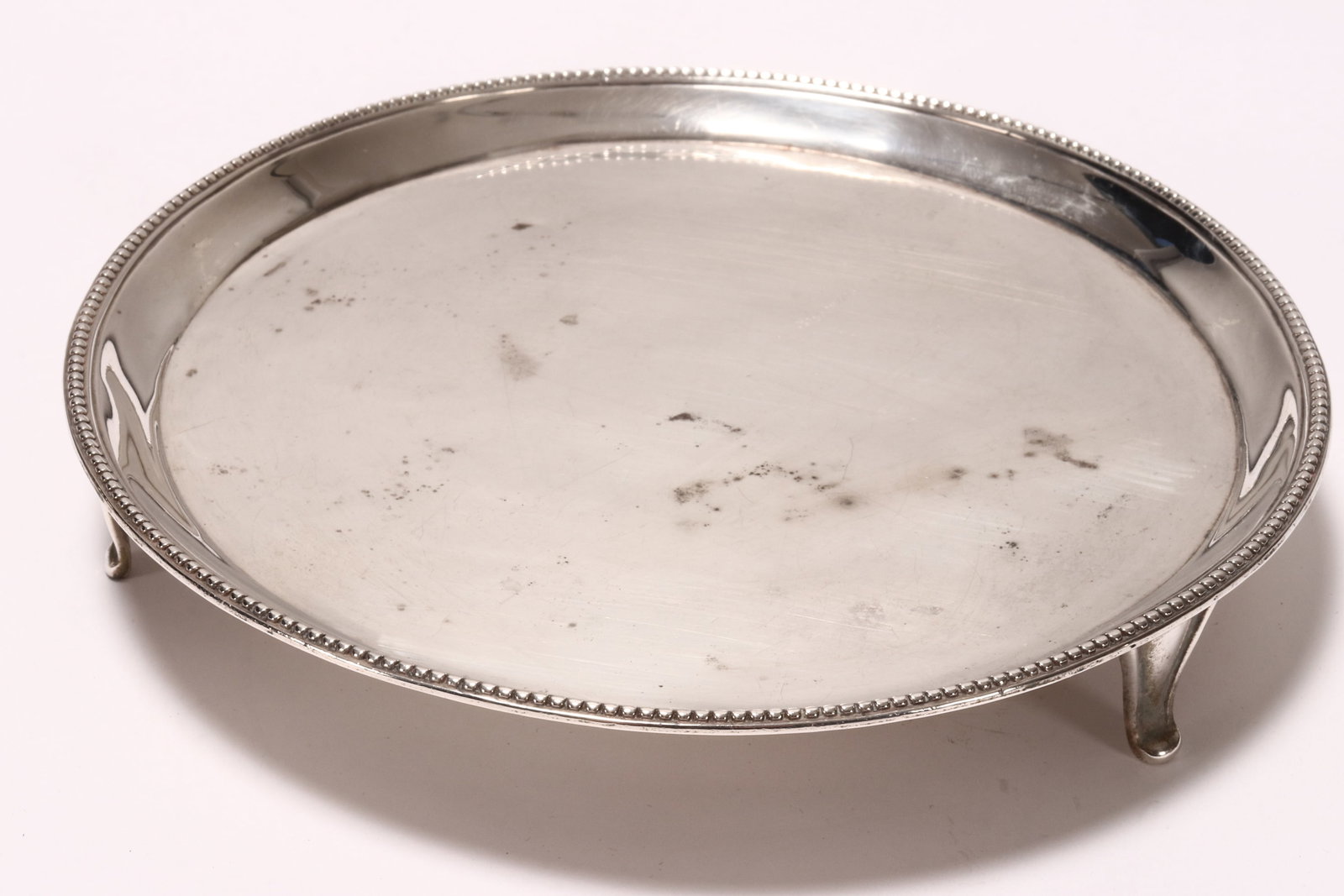 George III Sterling Silver Card Tray, (1 of 3)