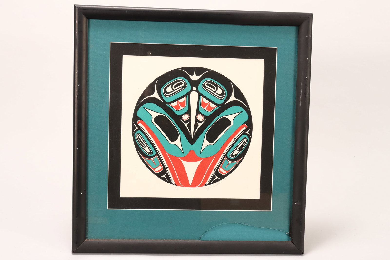 Reg Davidson (Haida, born 1954),: Whale serigraph 114/193 signed and dated lower right diameter 25cm