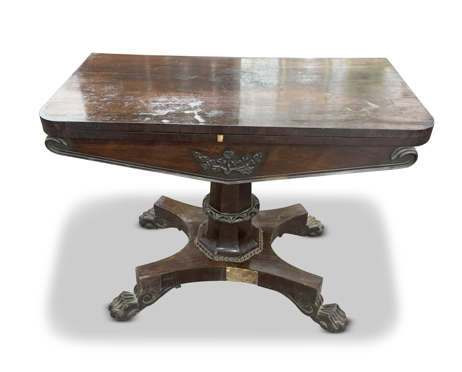 William IV Rosewood Card Table, (1 of 1)