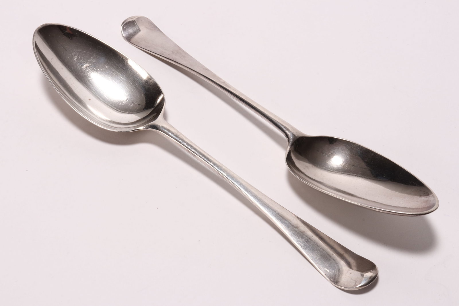 Pair of George III Sterling Silver Table Spoons, (1 of 3)