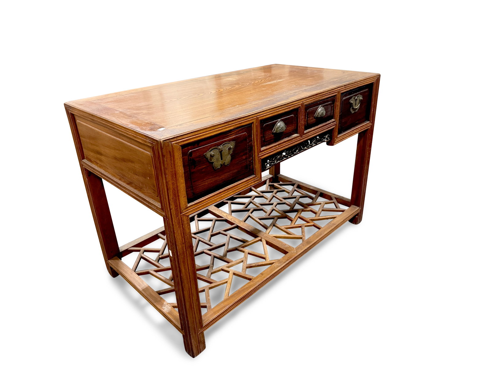 Chinese Carved Wooden Desk, (1 of 1)