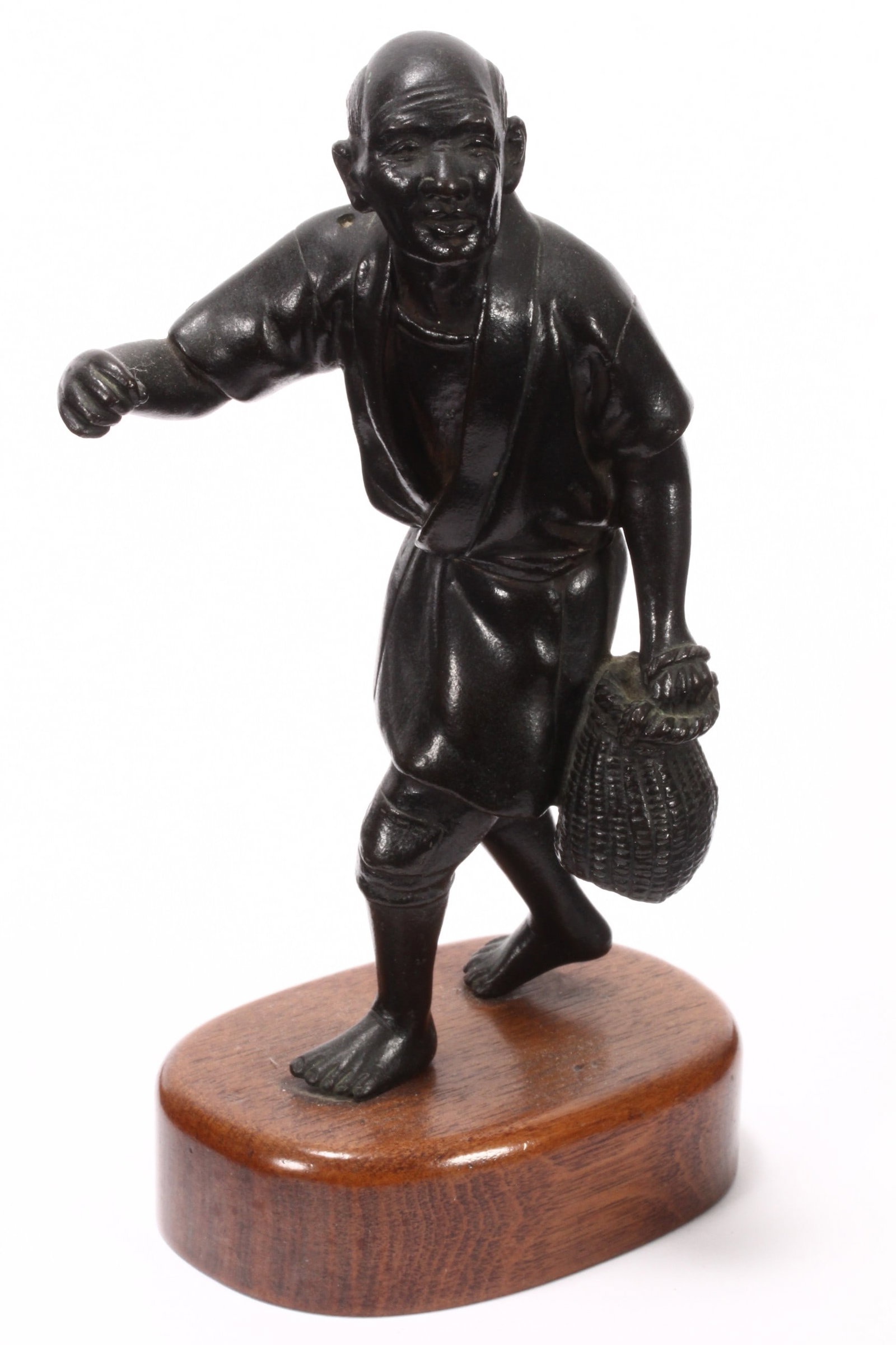 Japanese Meiji Period Bronze Figure, (1 of 4)