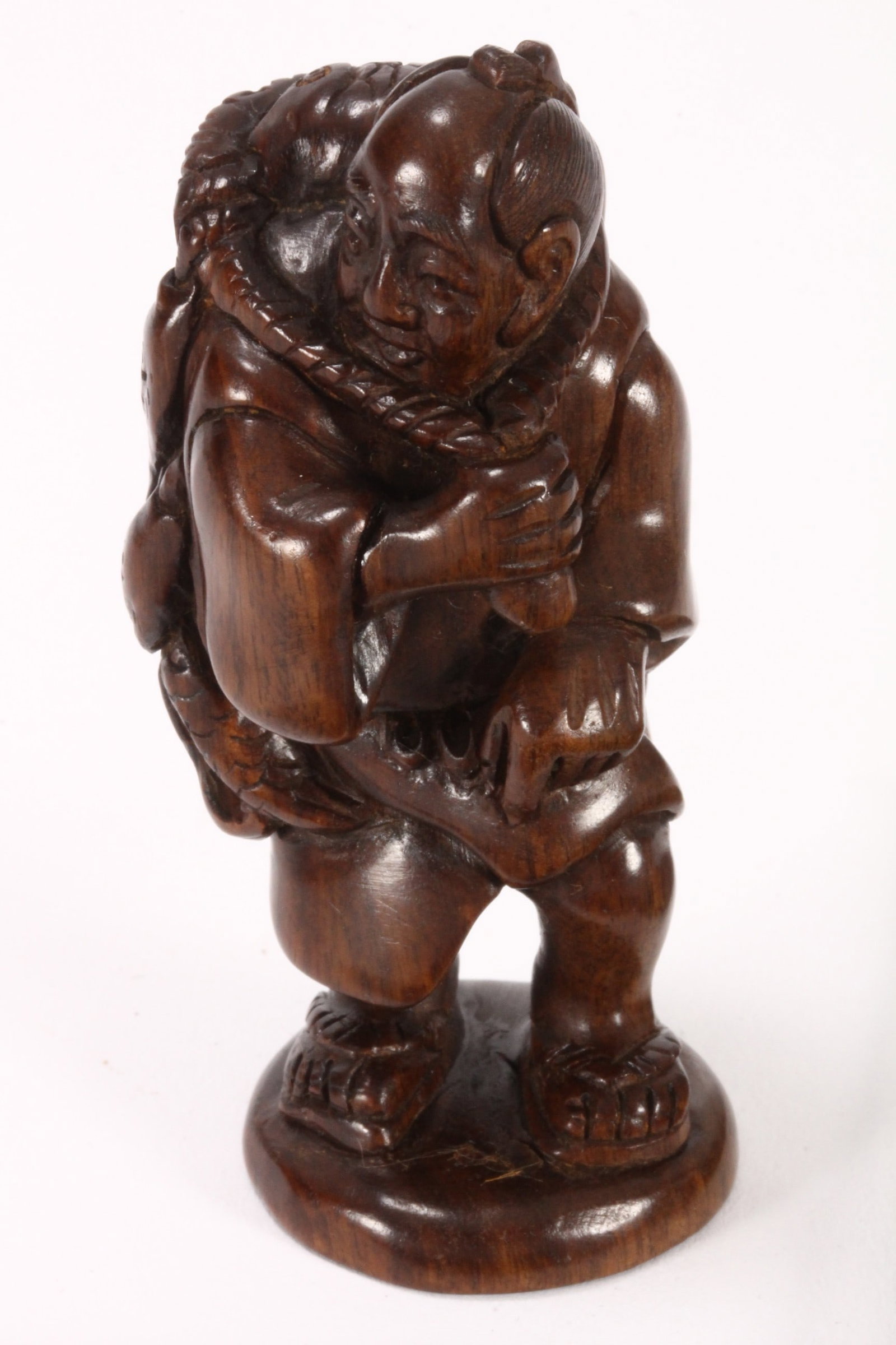 Japanese Carved Wooden Netsuke, (1 of 5)