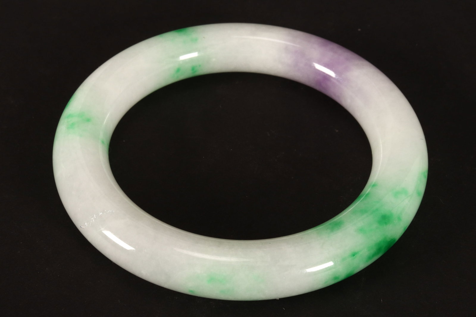 Chinese Jadeite Bangle, (1 of 2)
