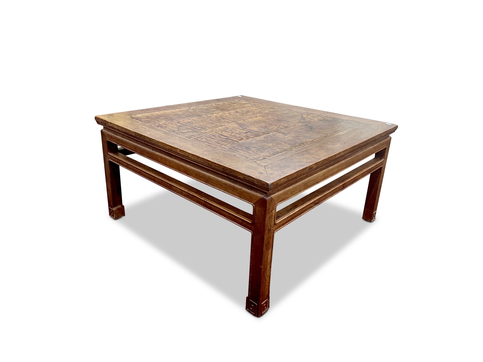Chinese Low Occasional Table,: with a square top, raised on four legs, 48cm x 95cm