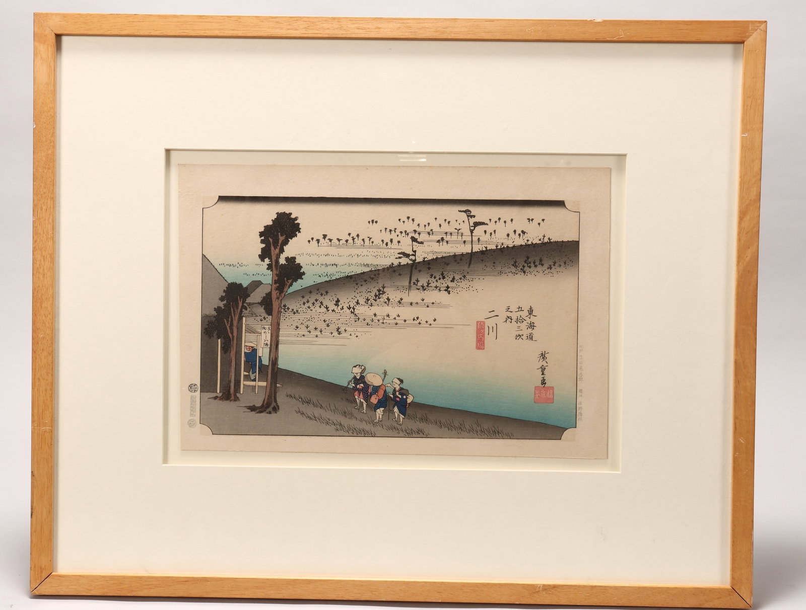 Japanese Ukiyo-e Woodblock Print, (1 of 5)