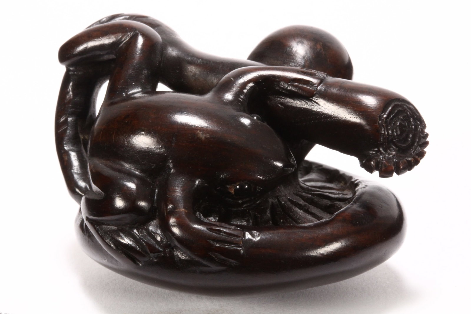 Japanese Wooden Netsuke, (1 of 5)