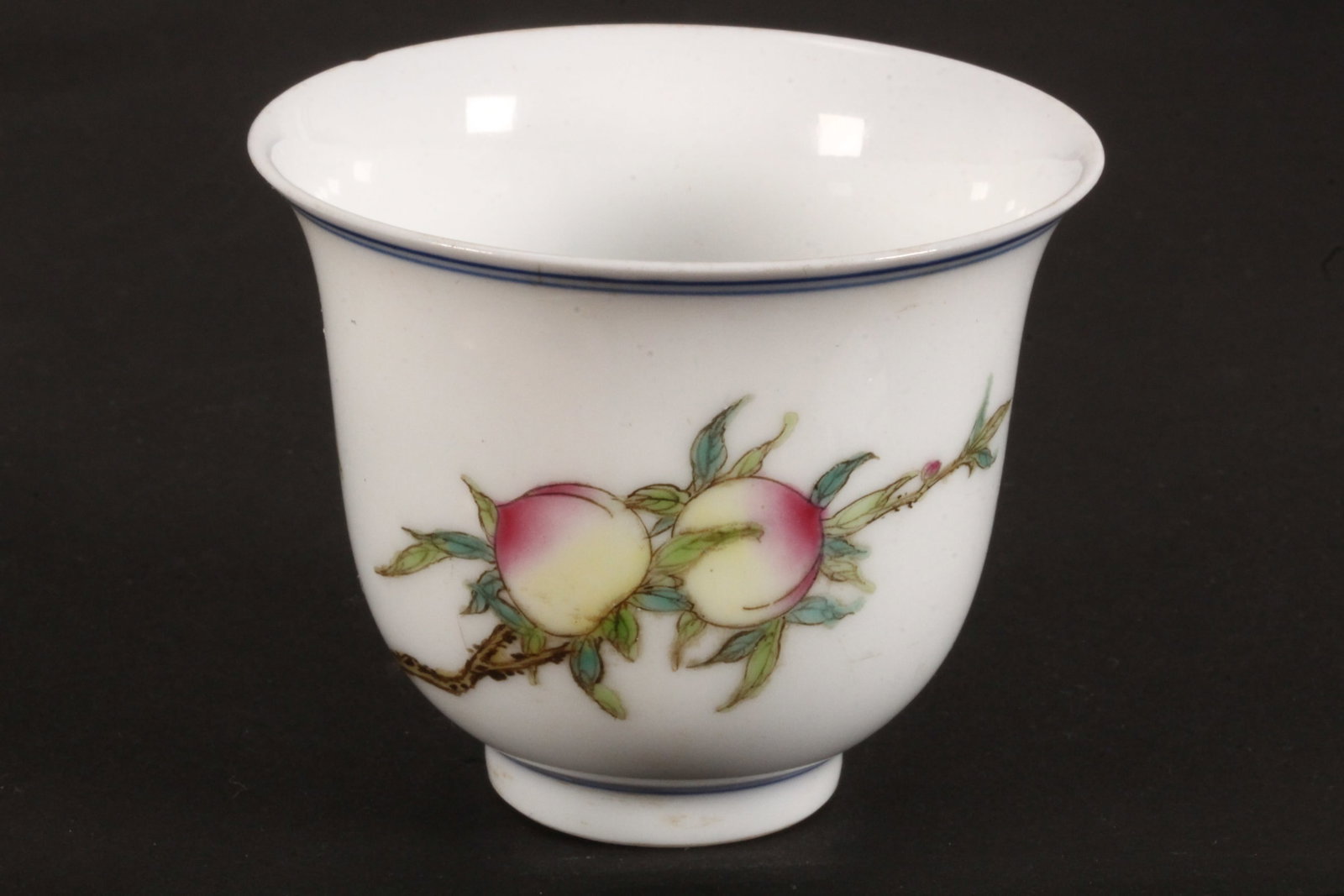 Chinese Porcelain Wine Cup, (1 of 3)