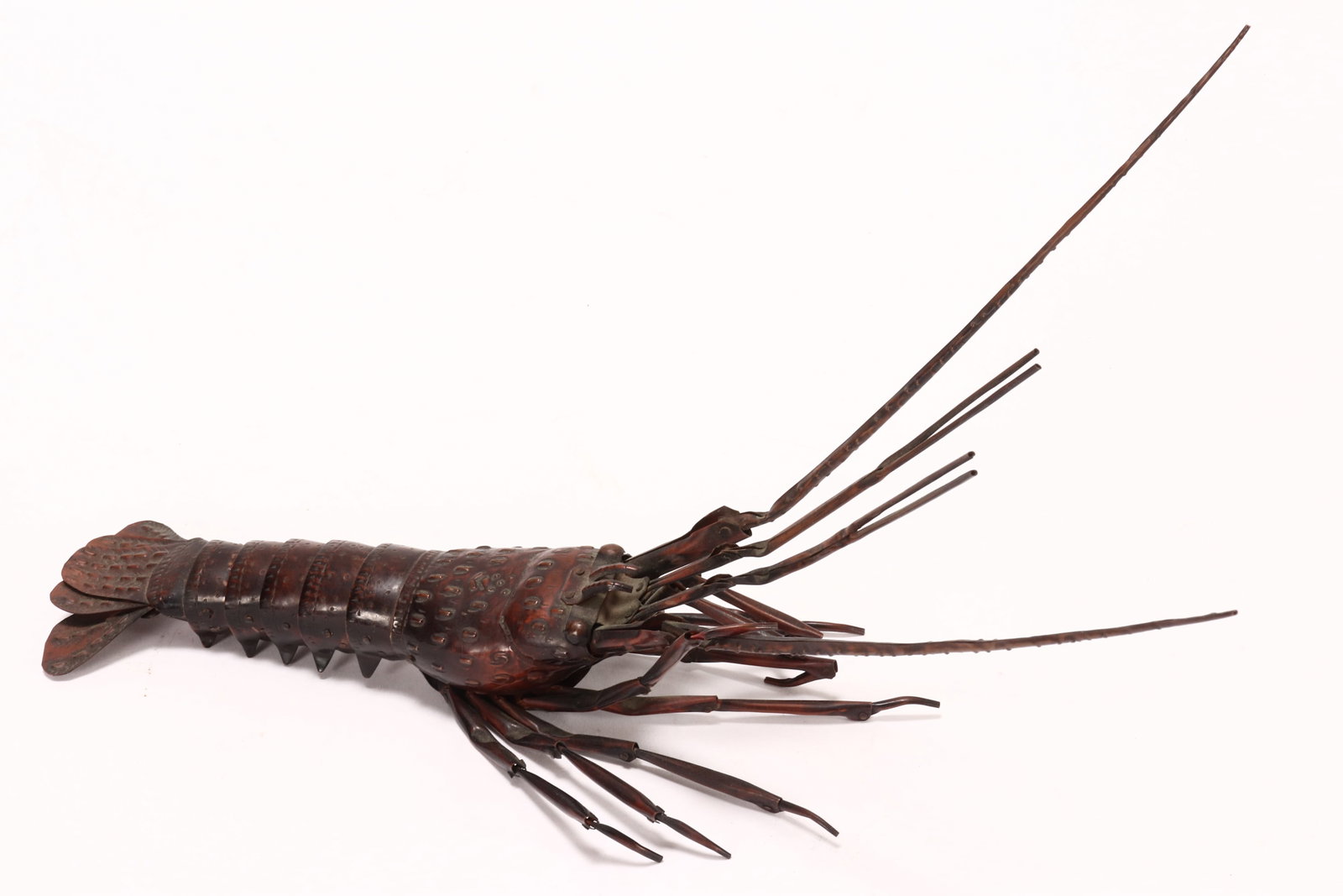 Japanese Late Meiji Period Copper Articulated Crayfish, (1 of 5)