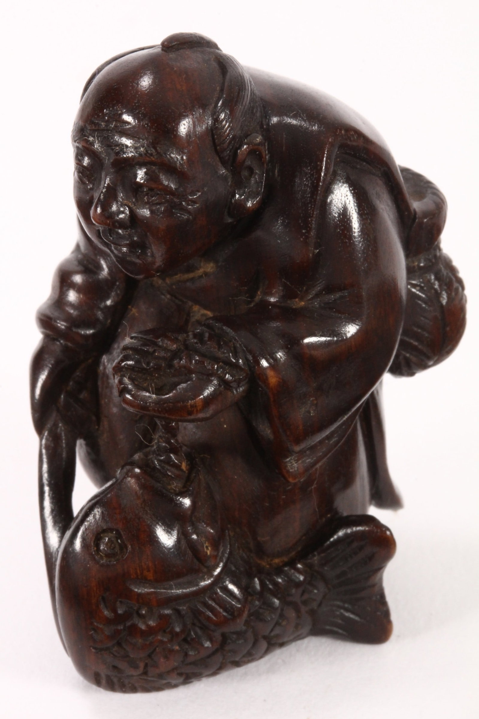 Japanese Carved Wooden Netsuke, (1 of 5)