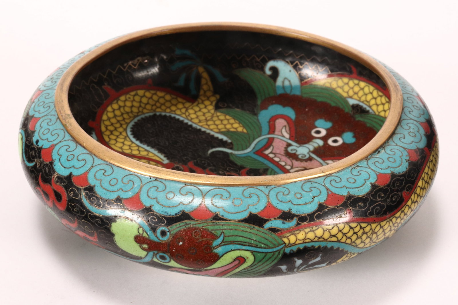 Chinese Cloisonne Brush Washer, (1 of 5)